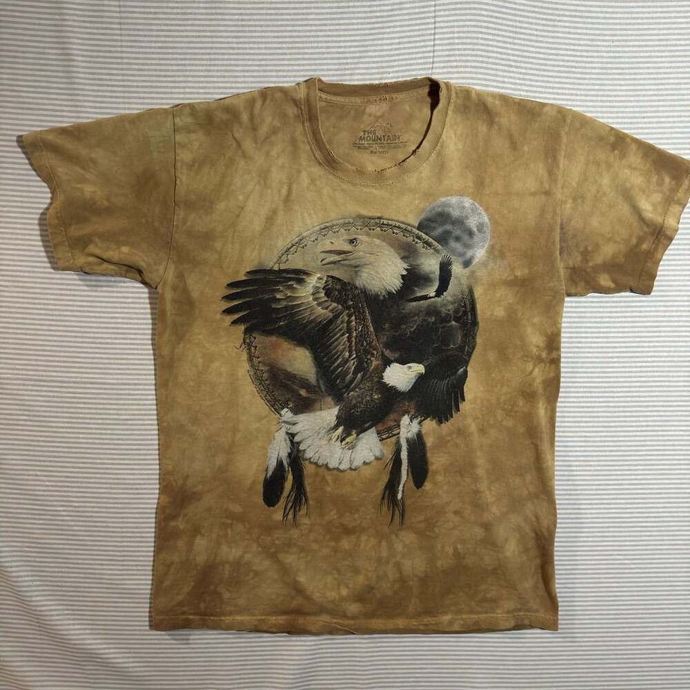The Mountain Eagle Dream Catcher T-Shirt L Brown